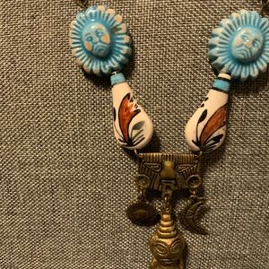 Southwestern Necklace American Indian motif.